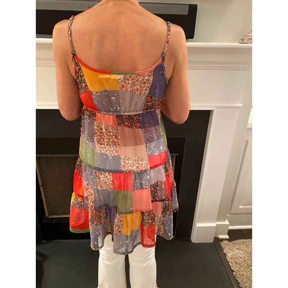 Blue Bird colorful crepe top - Picture 2 of 4